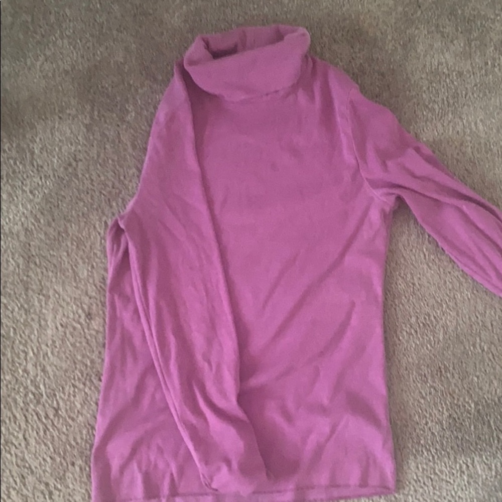 Pink turtle neck